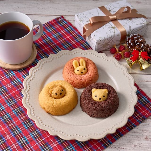 ちいさな森のドーナツ　３個（クリスマス）