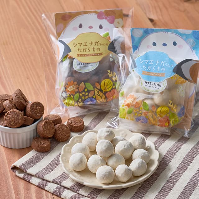 シマエナガちゃんのたからもの　アーモンドココアクッキー
