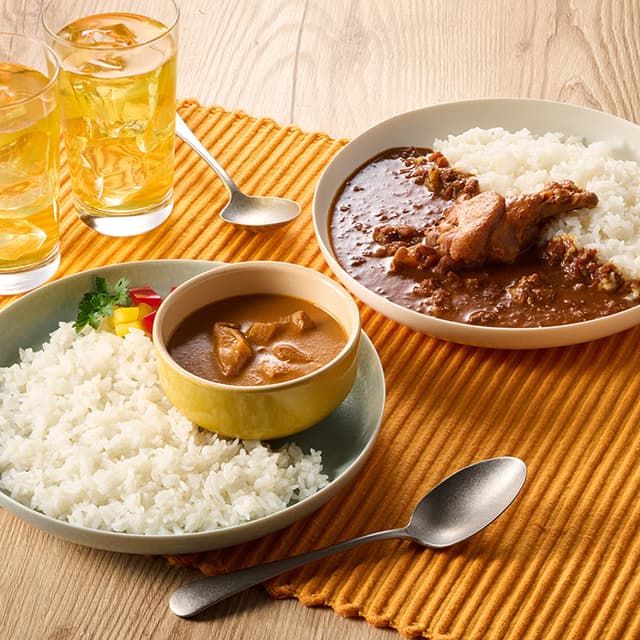 ＡＷＡＯＤＯＲＩ　ＬＡＢ　阿波尾鶏バターチキンカレー＆骨付きカレーセット