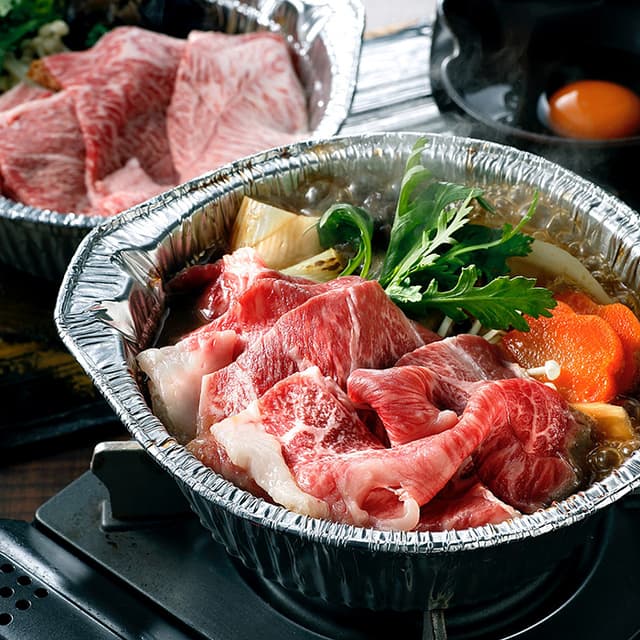 米沢牛黄木　米沢牛すき焼鍋