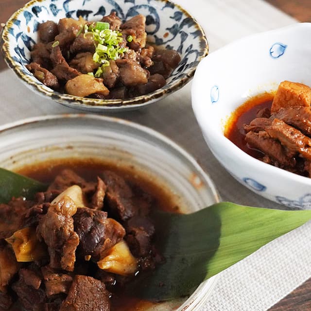 【父の日】造花付き黒毛和牛スジ煮込みＤＥ家晩酌