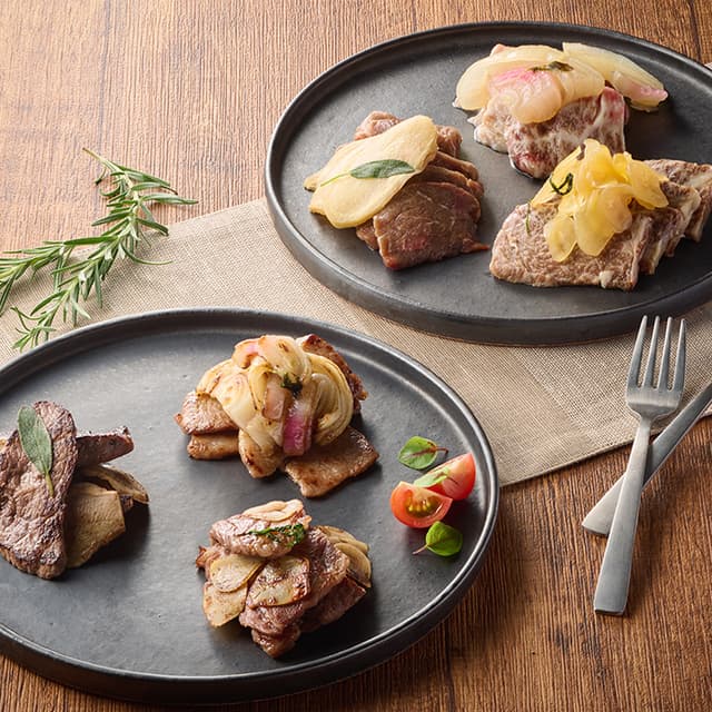 黒毛和牛３種の野菜旨み感じる焼肉