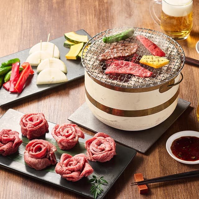 黒毛和牛５種と牛タンの花盛り焼肉用